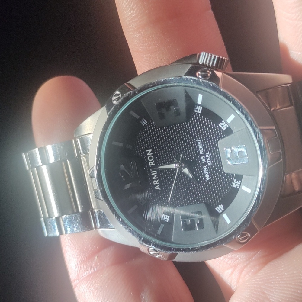 Very nice mens armitron stainless steel watch